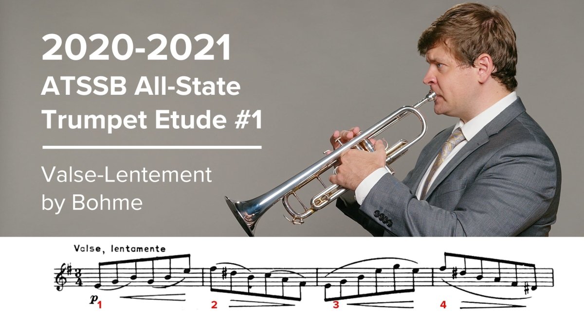 20202021 ATSSB All State Trumpet Etude 1 Valse Lentamente by Böhme