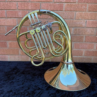 Finke Legacy Model 65 - F/Bb Double French Horn - Yellow Brass - Detachable Bell - Unlacquered Finish - Houghton Horns