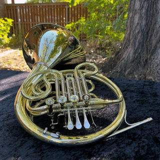 Lewis & Dürk LDx5 "Rhenish" Anniversary Edition - F/Bb Double French Horn - Yellow Brass - Detachable Bell - Unlacquered Finish - Houghton Horns