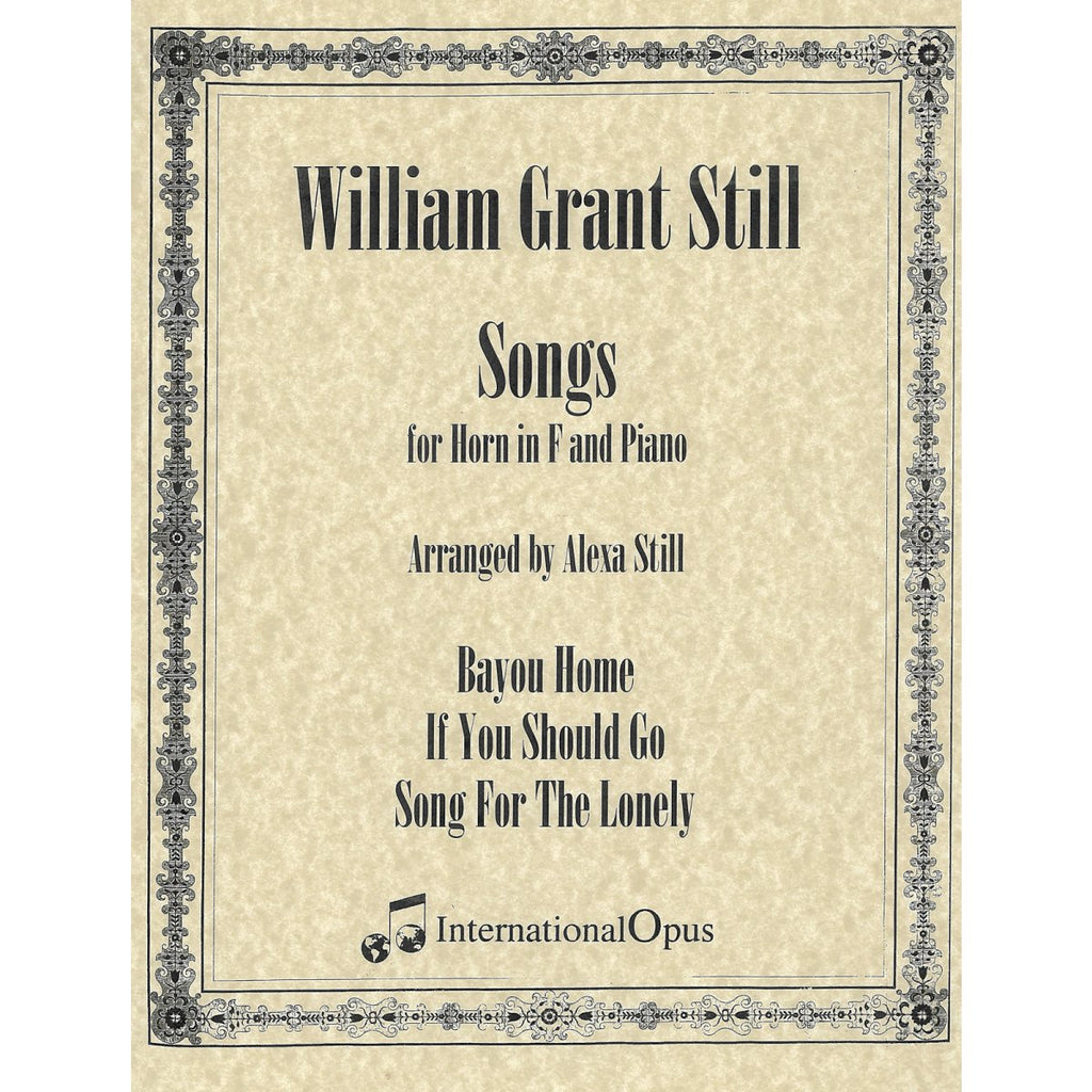 Three Songs for Horn and Piano by William Grant Still – Houghton Horns