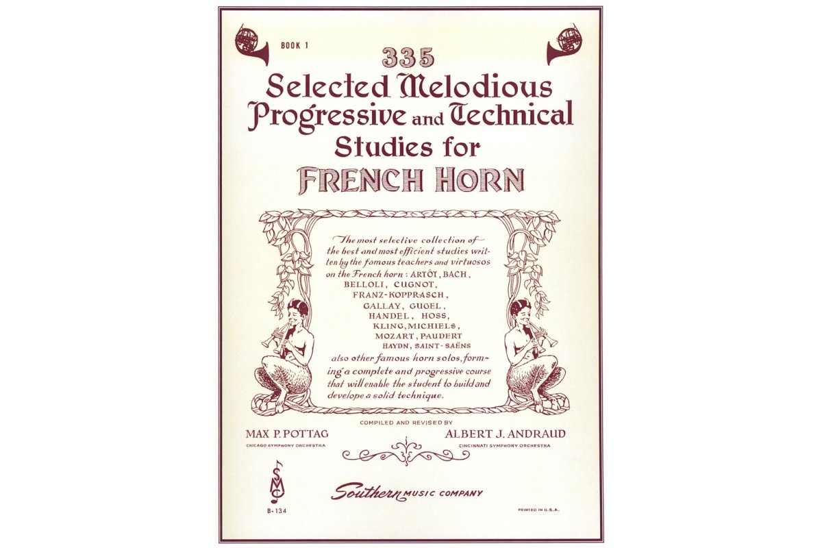 335 Selected Melodious Progressive & Technical Studies, Book 1 for Horn by  Pottag