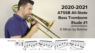 2020-2021 ATSSB All State Bass Trombone Etude #1 – D Minor by Böhme - Houghton Horns