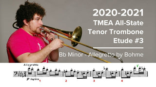 2020-2021 TMEA All State Tenor Trombone Etude #3 – Bb Minor Allegretto by Böhme - Houghton Horns