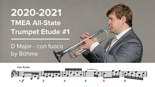 2020-2021 TMEA All State Trumpet Etude #1 – D Major Con fuoco by Böhme - Houghton Horns