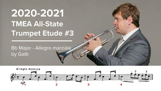 2020-2021 TMEA All State Trumpet Etude #3 – Bb Major Allegro marziale by Gatti - Houghton Horns
