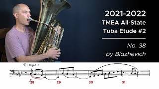 2021-2022 TMEA All-State Tuba Etude #2 – No. 38 by Blazhevich - Houghton Horns