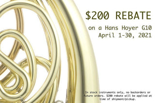 Hans Hoyer G10 $200 Rebate Offer - Houghton Horns