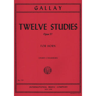 12 Studies for 2nd Horn, Opus 57 by Jacques - Francois Gallay, ed. Chambers - Houghton Horns