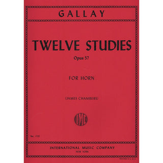 12 Studies for 2nd Horn Opus 57 by Jacques-Francois Gallay ed. Chambers
