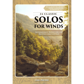 24 Classic Solos: Intermediate repertoire for recitals and contest for Trumpet, Clarinet, Tenor Saxophone, or Euphonium - Houghton Horns