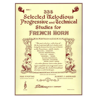 335 Selected Melodious Progressive & Technical Studies, Book 1 for Horn by Pottag - Houghton Horns