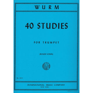 40 Studies for Trumpet by Wilhelm Wurm, ed. Voisin - Houghton Horns