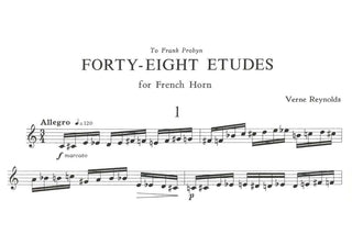 48 Etudes for Solo French Horn by Verne Reynolds - Houghton Horns