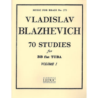 70 Studies for BBb Tuba, Vol. I by Blazhevich - Houghton Horns