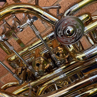 Alexander 103 - F/Bb Double French Horn - Hand Hammered Bell with Garland - Detachable Bell - Unlacquered Finish - Serial #: 31287 (Pre-Owned)