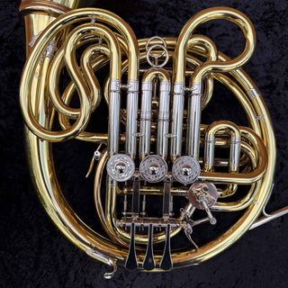 Alexander 103 - F/Bb Double French Horn - Hand Hammered Bell with Garland - Detachable Bell - Unlacquered Finish - Serial #: 31287 (Pre-Owned)