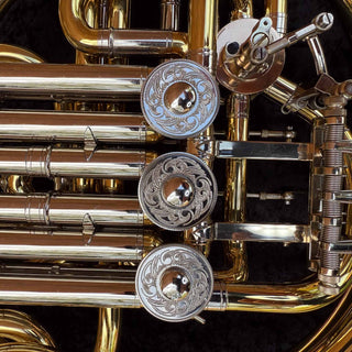 Alexander 103 - F/Bb Double French Horn - Hand Hammerd Bell with Garland - Detachable Bell - Unlacquered Finish - Serial #: 31287 (Pre-Owned)