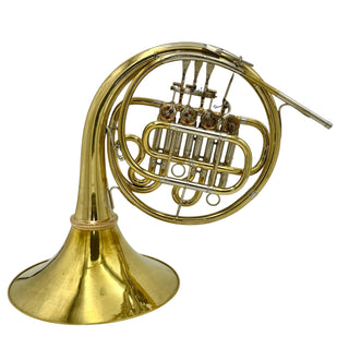 Alexander Model 90 - Bb Single Horn with F Extension/Stopping Valve - Yellow Brass - Lacquered Finish - Detachable Bell - Serial #: 4191 (Pre-Owned)