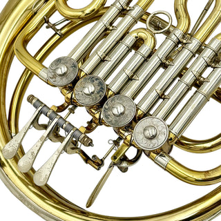 Alexander Model 90 - Bb Single Horn with F Extension/Stopping Valve - Yellow Brass - Lacquered Finish - Detachable Bell - Serial #: 4191 (Pre-Owned)