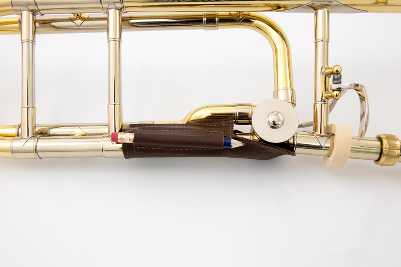 Leather Specialties Pencil Holder and Neck Guard for Trombone