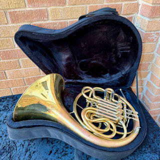 C.G. Conn 6D - F/Bb Double French Horn - Fixed Bell - Unlacquered Finish - Serial #: 37198170 (Pre-Owned)