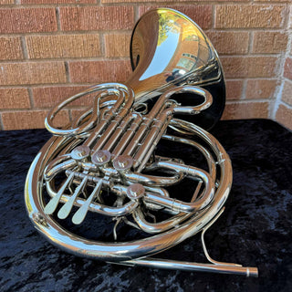 C.G. Conn 8D - F/Bb Double French Horn - Nickel Silver - Fixed Bell - Lacquered Finish - Serial #: 200631 (Pre-Owned)