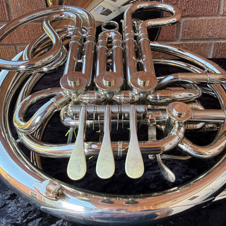 C.G. Conn 8D - F/Bb Double French Horn - Nickel Silver - Fixed Bell - Lacquered Finish - Serial #: 200631 (Pre-Owned)