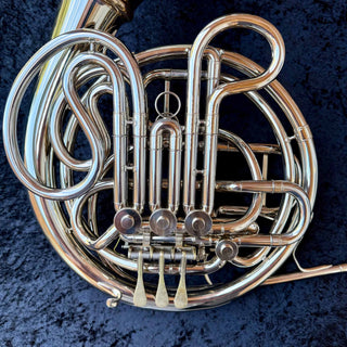 C.G. Conn 8D - F/Bb Double French Horn - Nickel Silver - Detachable Bell - Lacquered Finish - Serial #: 254555 (Pre-Owned)