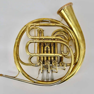 Carl Geyer - F/Bb Double French Horn - Yellow Brass - Detachable Bell - Serial #: N/A (Pre-Owned)