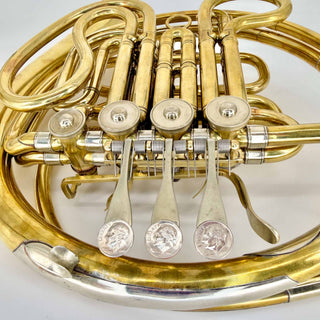 Carl Geyer - F/Bb Double French Horn - Yellow Brass - Detachable Bell - Serial #: N/A (Pre-Owned)