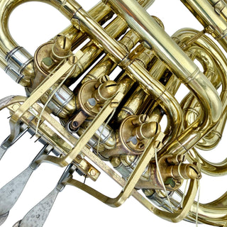Carl Geyer - F/Bb Double French Horn - Yellow Brass - Detachable Bell - Serial #: N/A (Pre-Owned)