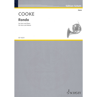 Rondo in B-Flat Major for French Horn and Piano by Arnold Cooke - Edition Schott