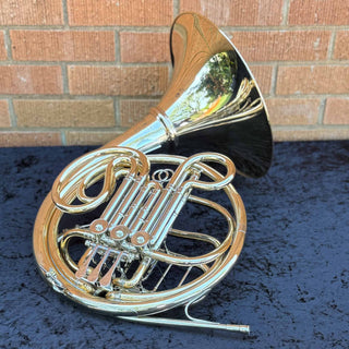 Dürk LD Clevenger with Hand-Hammered Bell - F/Bb Double French Horn - Gold Brass - Detachable Bell - Unlacquered Finish