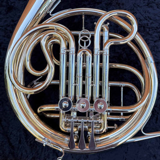 Dürk LD Clevenger with Hand-Hammered Bell - F/Bb Double French Horn - Gold Brass - Detachable Bell - Unlacquered Finish