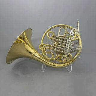 Engelbert Schmid Compensating Triple Eb Horn - Yellow Brass - Detachable Bell - Lacquered Finish - Serial #: 22003 (Pre-Owned)