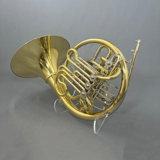 Engelbert Schmid Compensating Triple Eb Horn - Yellow Brass - Detachable Bell - Lacquered Finish - Serial #: 22003 (Pre-Owned)