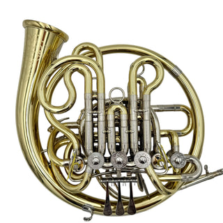Engelbert Schmid Compensating Triple Eb Horn - Yellow Brass - Detachable Bell - Lacquered Finish - Serial #: 22003 (Pre-Owned)