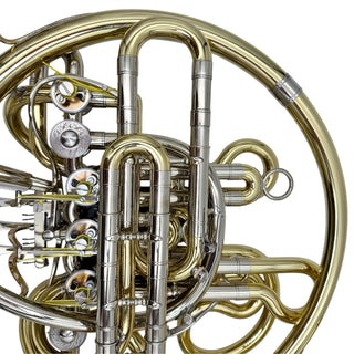 Engelbert Schmid Compensating Triple Eb Horn - Yellow Brass - Detachable Bell - Lacquered Finish - Serial #: 22003 (Pre-Owned)