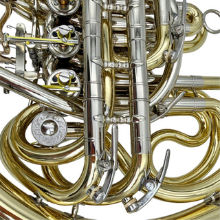 Engelbert Schmid Compensating Triple Eb Horn - Yellow Brass - Detachable Bell - Lacquered Finish - Serial #: 22003 (Pre-Owned)