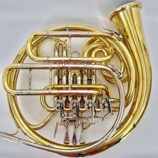 Engelbert Schmid "Golden Cut" - F/Bb Double French Horn - Yellow Brass - Detachable Bell - Unlacquered Finish