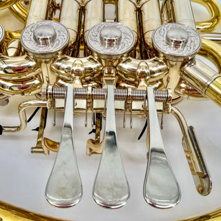 Engelbert Schmid "Golden Cut" - F/Bb Double French Horn - Yellow Brass - Detachable Bell - Unlacquered Finish