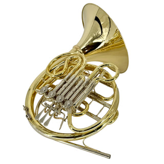 Engelbert Schmid "Golden Cut" - F/Bb Double French Horn - Yellow Brass - Detachable Bell - Unlacquered Finish