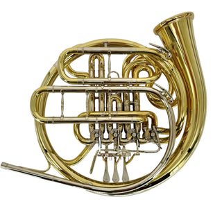 Engelbert Schmid "Golden Cut" - F/Bb Double French Horn - Yellow Brass - Detachable Bell - Unlacquered Finish