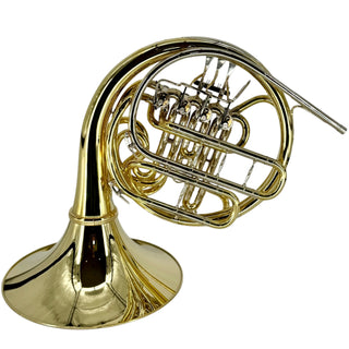 Engelbert Schmid "Golden Cut" - F/Bb Double French Horn - Yellow Brass - Detachable Bell - Unlacquered Finish