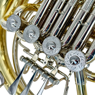 Engelbert Schmid "Golden Cut" - F/Bb Double French Horn - Yellow Brass - Detachable Bell - Unlacquered Finish