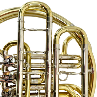 Engelbert Schmid "Golden Cut" - F/Bb Double French Horn - Yellow Brass - Detachable Bell - Unlacquered Finish