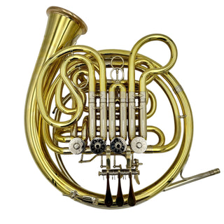 Finke Europa Model 63 - F/Bb Double French Horn - Yellow Brass - Detachable Bell - Unlacquered Finish