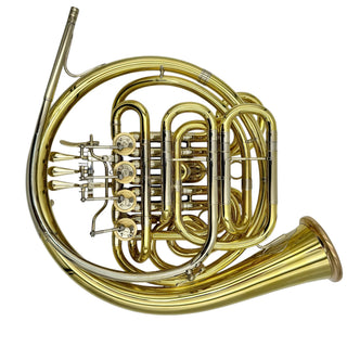 Finke Europa Model 63 - F/Bb Double French Horn - Yellow Brass - Detachable Bell - Unlacquered Finish
