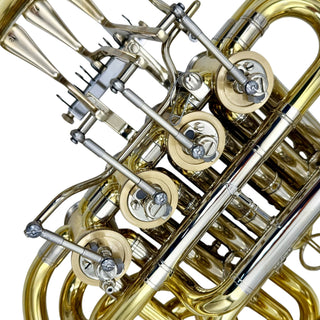 Finke Europa Model 63 - F/Bb Double French Horn - Yellow Brass - Detachable Bell - Unlacquered Finish
