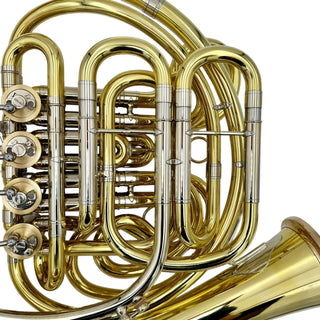 Finke Europa Model 63 - F/Bb Double French Horn - Yellow Brass - Detachable Bell - Unlacquered Finish